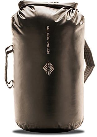 AquaQuest Mariner Wasserdichter Rucksack Trockentasche - Tagesrucksack Day Pack mit Rollverschluss, Verstellbar (30L, Schwarz)