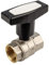 tecuro Kugelhahn, beidseitig Innengewinde Rp 1 Zoll (DN 25) T-Griff, Messing vernickelt