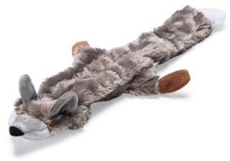 Beeztees 619626 Flatino Pluesch Fuchs, 30 cm, grau