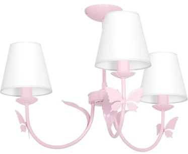 MINI MOTYL III/Schmetterling Hellrosa Kinderzimmerleuchte Kinderzimmerlampe Hängelampe Deckenleuchte Deckenlampe Kronleuchter