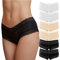 Fabio Farini - 6er Pack Damen Panties Hipster mit verführerischen Spitzendetails - Frauen Unterhosen Brazilian Slips Brasil Spitze Set Unterwäsche 2X Weiß/2x Schwarz/2x Apricot 40-42