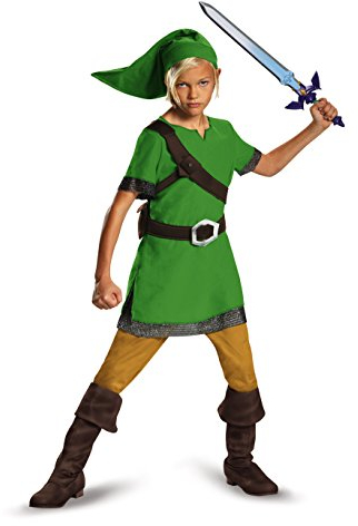 The Legend of Zelda Disguise Offizielles Link Kostüm Kinder Classic Faschingskostüme Kinder M