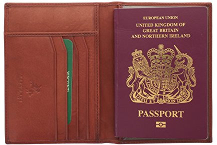 Porta passaporto di pelle. Visconti collezione POLO Blocco RFID 2201 Marrone