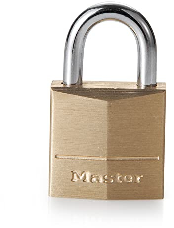 MASTER LOCK 120EURD VORHÄNGESCHLOSS 20MM VOLLMESSING STAHLBÜGEL 11MM