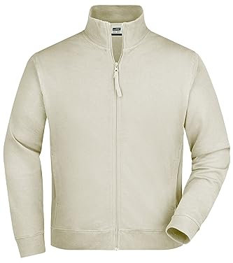 James & Nicholson Sweatjacke French Terry - Hochwertige Sweatjacke für Damen und Herren | Farbe: stone | Grösse: XXL