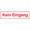 Indigos UG Aufkleber Kein Eingang - 25x7cm - selbstklebender Sicherheits Aufkleber für Tür oder Wand - Warnschild für Gebäude, Hotel, Büro, Firma, Haus, Praxis