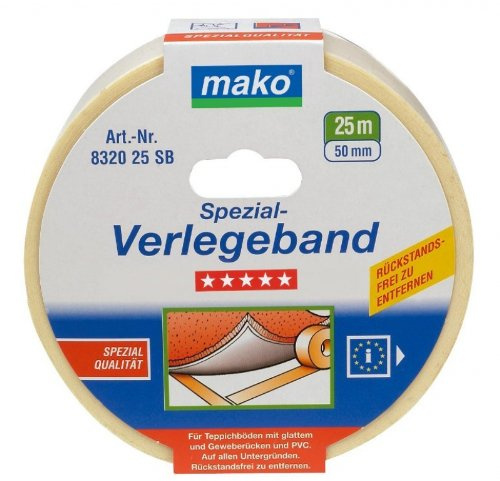 Mako Spezial-Verlegeband wieder aufnehmbar in 50 mm x 10 m