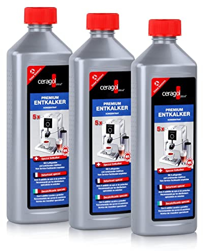 3x Ceragol Ultra Premium Entkalker 500 ml für Kaffeevollautomaten