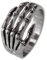 Fly Style Skelett-Knochenhand-Ring aus 316 L Edelstahl, Ring Grösse:22.0 mm