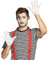 Boland - Handschuhe weiß, mit Druckknopf, Erwachsene, Sticknaht auf dem Handrücken, Weihnachten, Nikolaus, Karneval, Halloween, Fasching, Mottoparty, Verkleidung, Theater