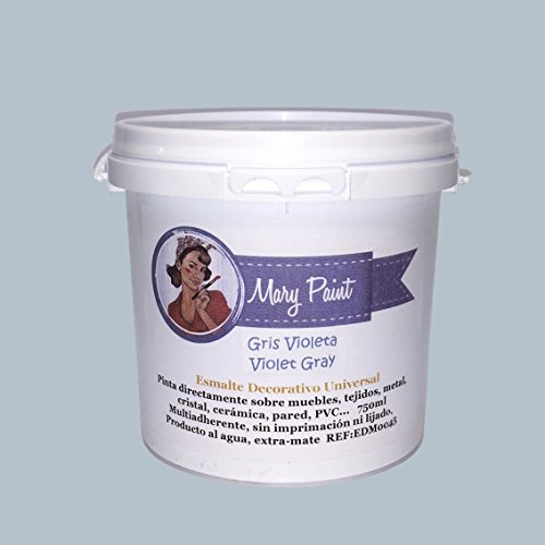Mary Paint 750/00017 Wasserfarbe, Grau, 750 ml