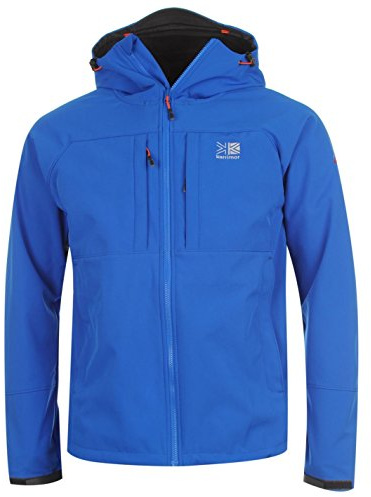 Karrimor Men Alpiniste Soft Shell Jacket Mens Blue/Orange Extra Lge