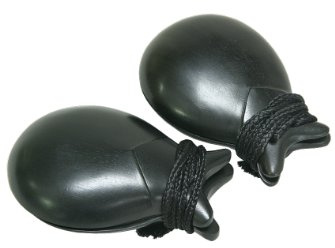 DOBANI Castanets, 2 5/8 Ebony Wood, Black