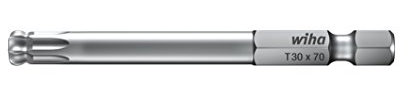 Wiha Bit Professional 70 mm TORX® Kugelkopf, schwenkbar für schwer zugängliche Bereiche, 1/4 (32419) T20