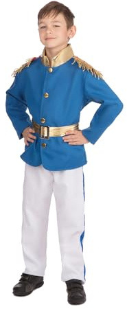 Bristol Novelty CC993 Prince Costume, White, Age 6-8 Years Old