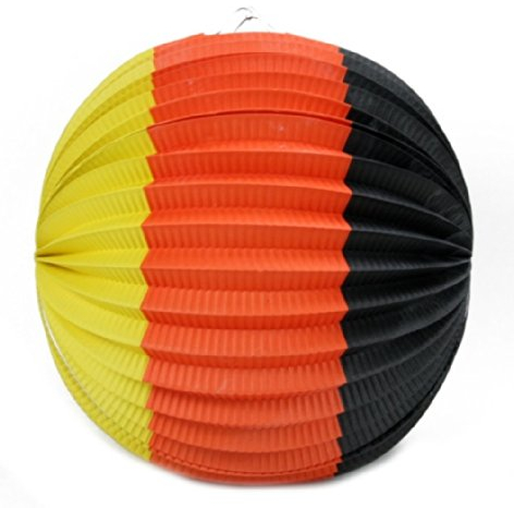 HAAC Lampion in Deutschlandsfarbe Deutschland Fußball 2014 für Feste Laternenumzug 25 cm