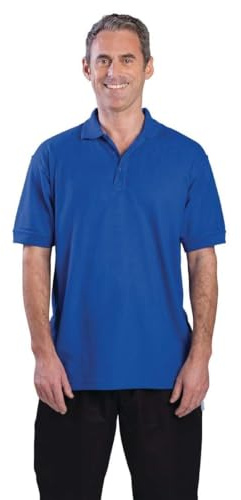 Portwest B210 Herren Naples Poloshirt Aus Piqué Mit UV-Schutz | Königsblau, XS, 40+ UPF Blockiert 98 Prozent UV-Strahlen, Polyester-Baumwollgewebe, Personalisierbar Für Einheitliche Teams