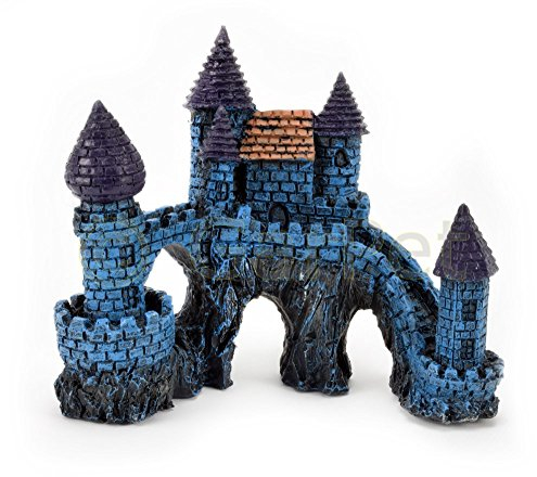 Aquarium Deko Burg mit Brücke Schloss Festung Ritterburg Castel Dekoration