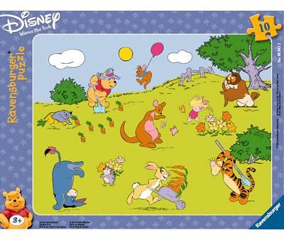 Ravensburger - Disney Winnie the Pooh - Auf der Sommerwiese, 8-17 Teile (Rahmenpuzzle)