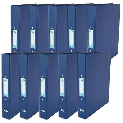 Bantex Ringmappe schweres PVC 2 O-Ringe 25 mm A4 10 Stück blau