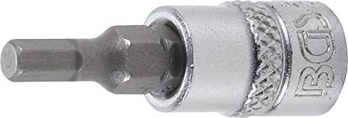 BGS 2498 | Punta de vaso | entrada 6,3 mm (1/4) | hexágono interior 4 mm