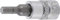 BGS 2498 | Bit-Einsatz | Länge 38 mm | 6,3 mm (1/4) | Innensechskant 4 mm | CV-Stahl