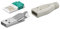 USB A-Stecker zur werkzeugfreien Crimp-Montage inkl. Tülle