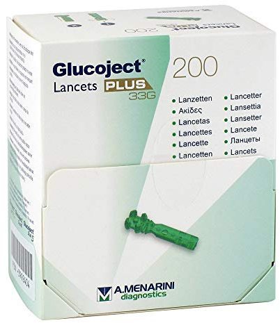 GLUCOJECT Lancets PLUS 33 G 200 St