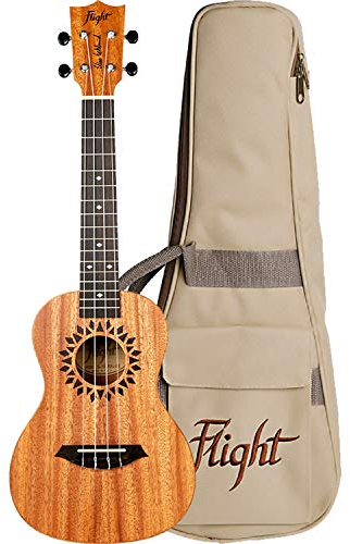 Flight Ukeleles Elise Ecklund Signature Konzert-Ukulele mit 4 Saiten (5827), Braun