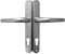 Vita Hoppe Match UPVC Door Handle 215mm Screw Fix Satin Chrome Brushed
