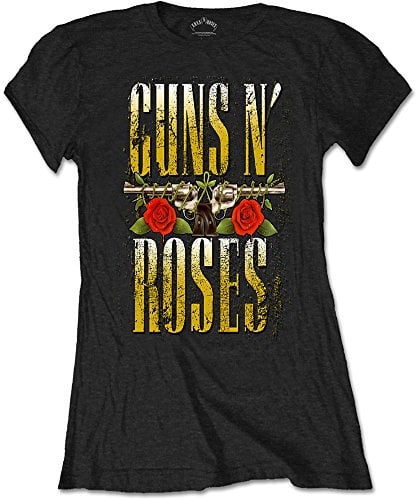 Rockoff Trade Roses Big Guns T-Shirt, Noir (Black Black), M Femme