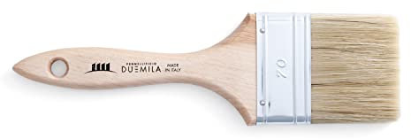 PENNELLIFICIO 2000 | Pennello Pittura, con Manico in Legno Verniciato, Pennellessa Universale, Per Smalti e Vernici, Muri, Legno, Ferro, Larghezza Ghiera 70 mm - Made in Italy