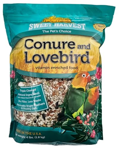 Söt skörd kaylor gjord – berikad conure lovebird fågelmat 1,8 kg