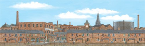 Peco Large Town Centre Backscene