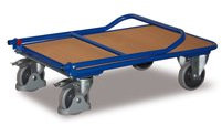 Klappbügelwagen RAL5010 Enzianblau Klappwagen Stirnwagen Plattformwagen