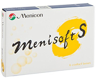 Menicon Menisoft S Wochenlinsen weich, 6 Stück / BC 8.60 mm / DIA 14.00 mm / -2.5 Dioptrien