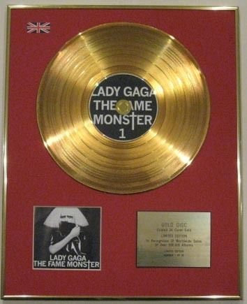 Lady Gaga – Ltd Edtn 24 Karat Gold Disc CD – The Fame