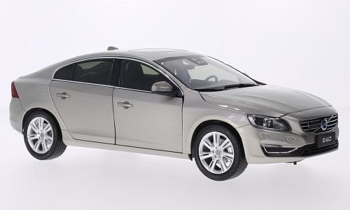 Volvo S60, metallic-hellbeige, 2015, Modellauto, Fertigmodell, Ultimate Diecast 1:18