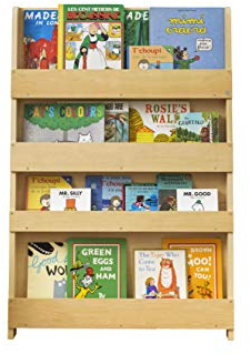 Tidy Books ® Bücherregal Kinder, Natur, Bücherregal Kinderzimmer, Montessori Material Kinderregal, 115 x 77 x 7 cm, Nachhaltig und Umweltfreundlich, Handgefertigt, Das Original seit 2004