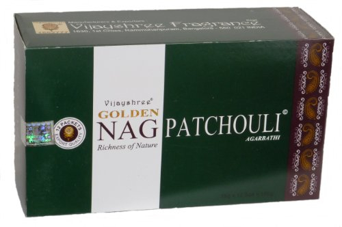 180gms Box Of Golden Nag Patchouli Räucherstäbchen Agarbathi-in Lager und Versand durch Busy Bits