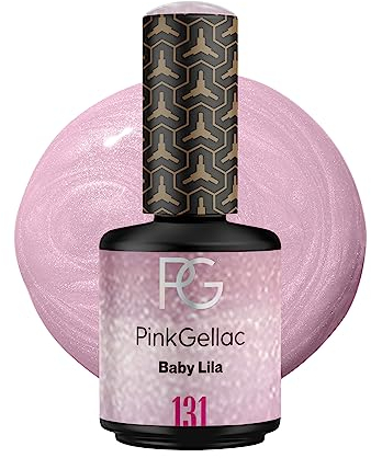 Pink Gellac Vernis Semi Permanent Semi Permanent - 131 Baby Lila 15 ml - Vernis à Ongles Gel Pour 14+ Jours de Manucure Impeccable - Facile à Utiliser - Semi Permanent Facile à Enlever