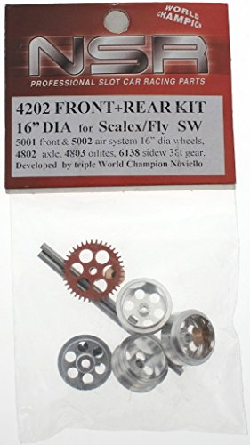 NSR Zubehör 804202 Front + Rear Kit 16 Wheels SW SCX/FLY