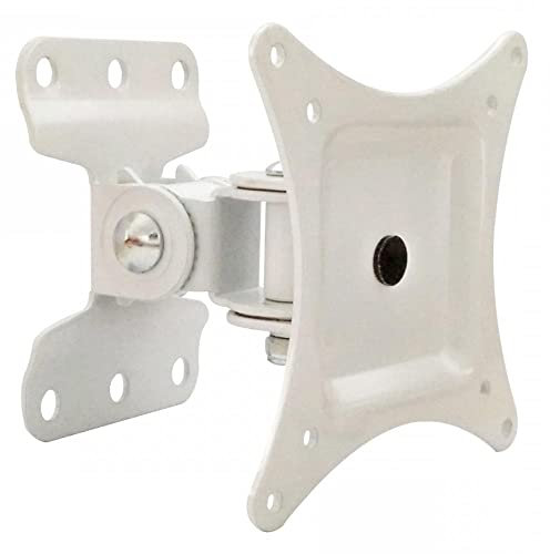 Techly 023868 Supporto a Muro per TV LED LCD 13-30 Full Motion Bianco Bianco