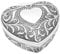 Brillibrum Desing Schmuckkästchen Herz mit Wunschgravur versilbert anlaufgeschützt Schatulle Etui für Ring-Schachtel Hochzeit personalisiert (Schatulle groß - mit Gravur bis 10 Zeichen)