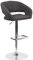 Flash Furniture Barhocker mit Rückenlehne – gepolsterter Barstuhl für den Innenbereich – Tresenstuhl ideal für die Küchentheke – Dunkelgrau