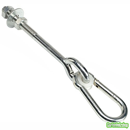 KBT Sicherheits - Schaukelhaken 120 Mm Mit Karabiner Für Schaukelbalken Bis 100 Mm