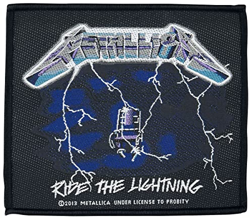 Metallica Ride The Lightning Unisex Patch Standard 100% Polyester Band-Merch, Bands