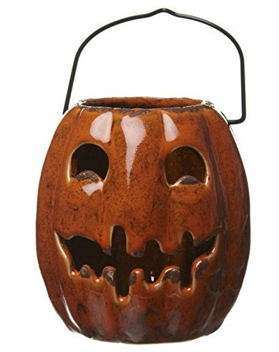 Keramik Kürbis Halloween Nite Lite Laterne (10cm)