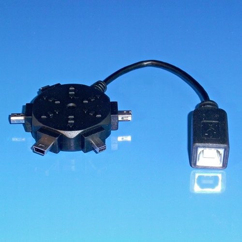 BestPlug daptateur USB A 2.0 adaptateur mâle adaptateur universel multiples Multi-usages Adaptateur pour par ex. Panasonic Sony Canon etc. Appareil photo numérique Appareil photo Caméscope Samsung HTC Nokia Sony Smartphones