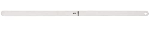 Starrett 667-21 Steel Thickness Feeler Gage, 0.021 Thickness, 1/2 Width, 12 Length